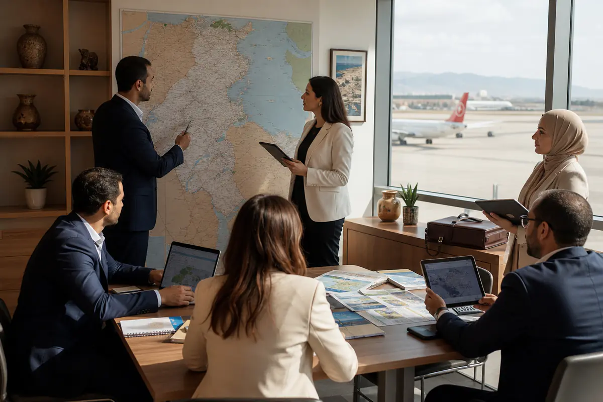 Carthage DMC operations team coordinating travel services in Tunisia