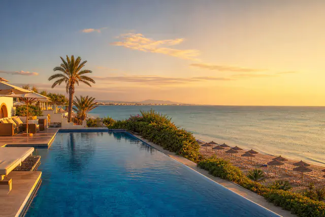 Luxury beach resort on the Tunisian coast